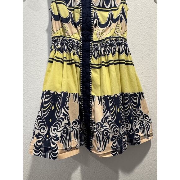 Crewcuts Size 3 Multi Color Sleeveless Print Dress 100% Cotton Pockets Resort - Picture 3 of 8